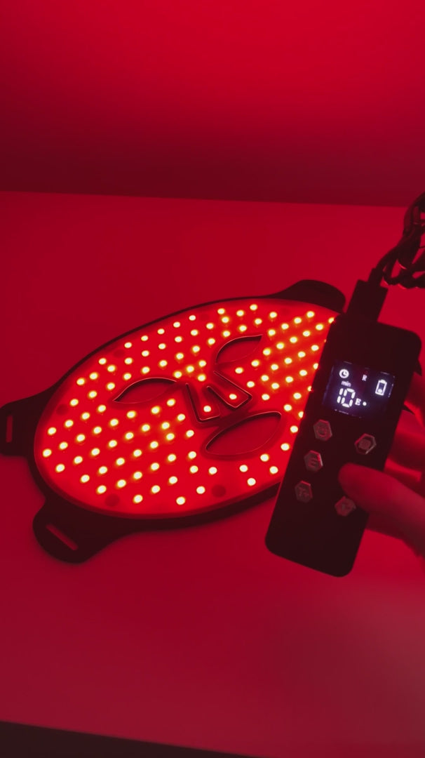 Hetrios 7-Colour LED Face Mask in use